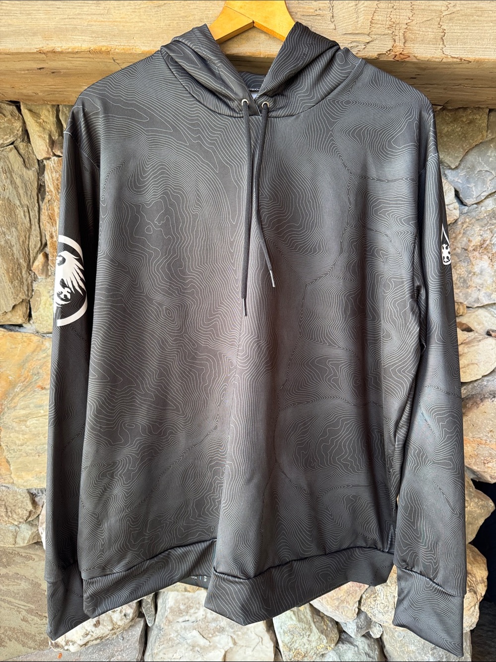 Never Summer Snowboards Kind Design National Parks Hoodie Topo Print Men’s XL - Picture 2 of 15